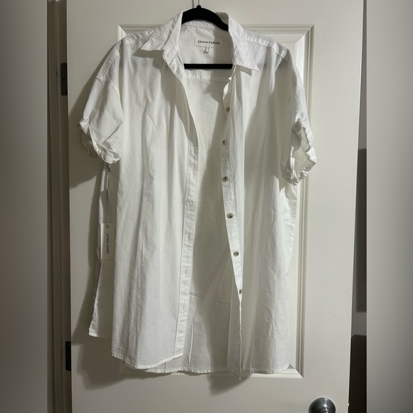Denim Forum Shirt Dress - Picture 1 of 3